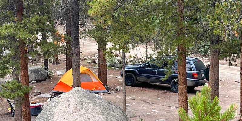 Desert RV campsite in western USA