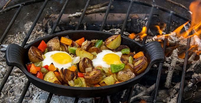 Large camping breakfast skillet