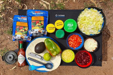 Budget camping ingredients
