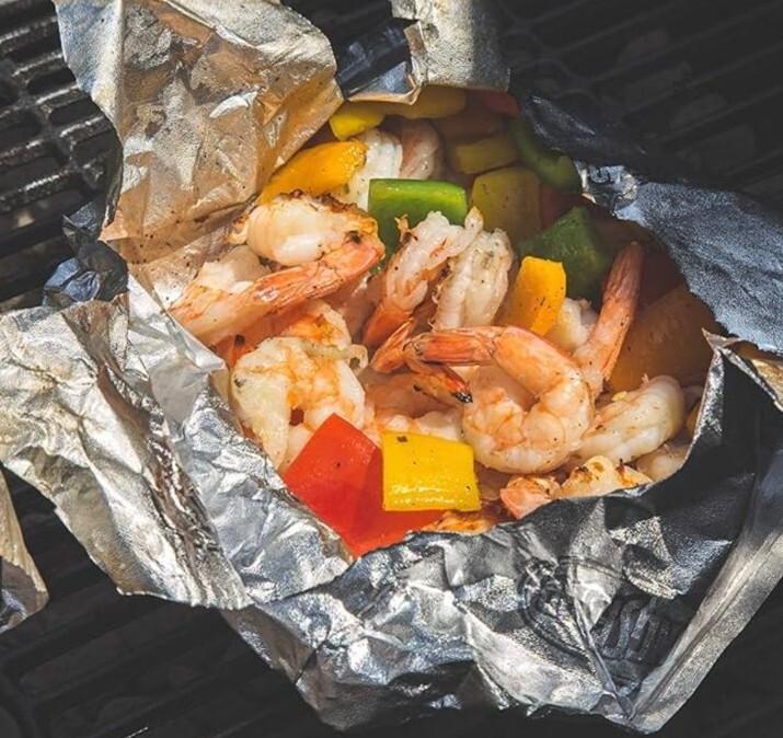 shrimp vegetable foil packs