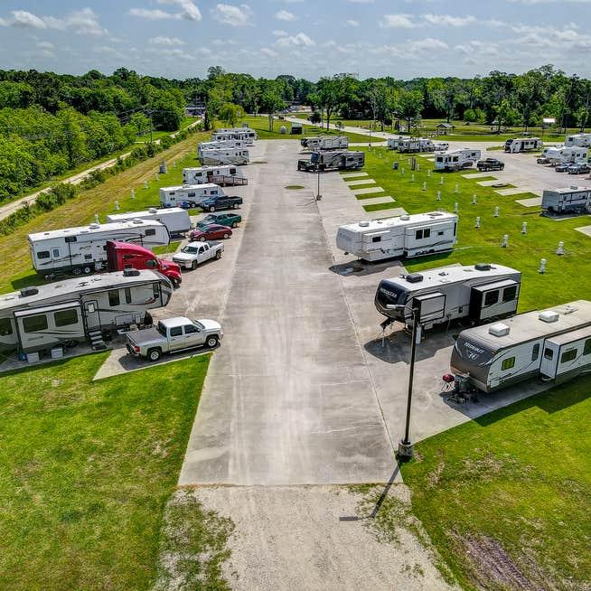 RV campground spaces showing campground fees for full time RV living