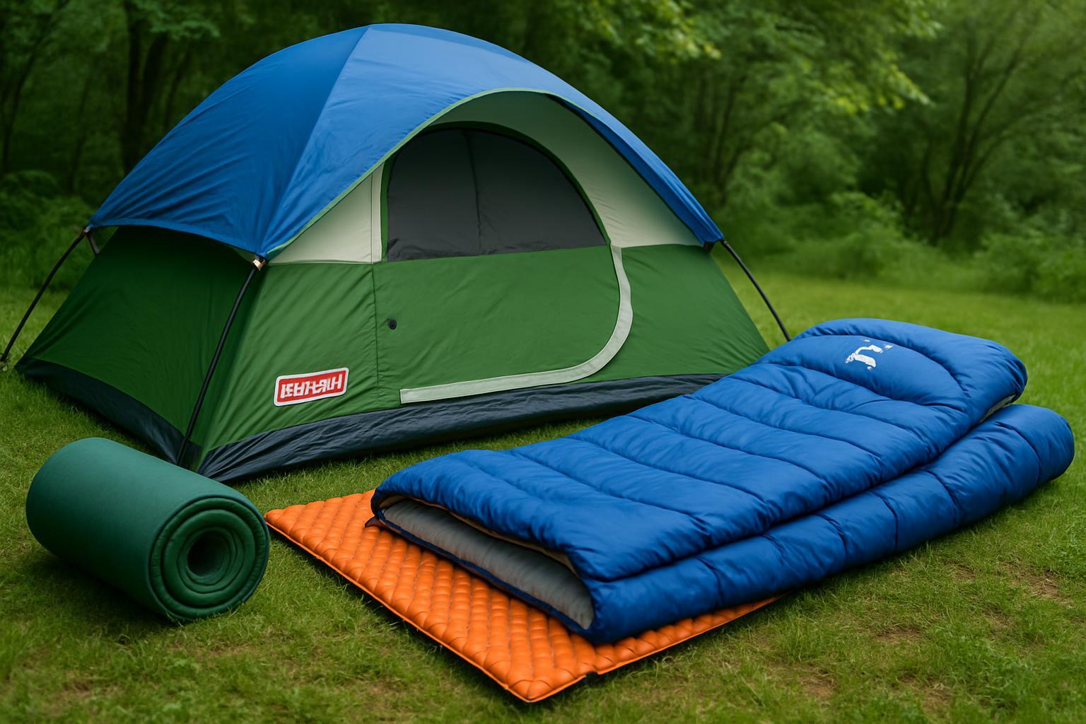 Camping checklist printable with tent sleeping bag and outdoor shelter gear