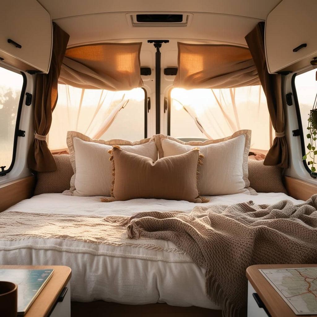 Camper van sleeping area