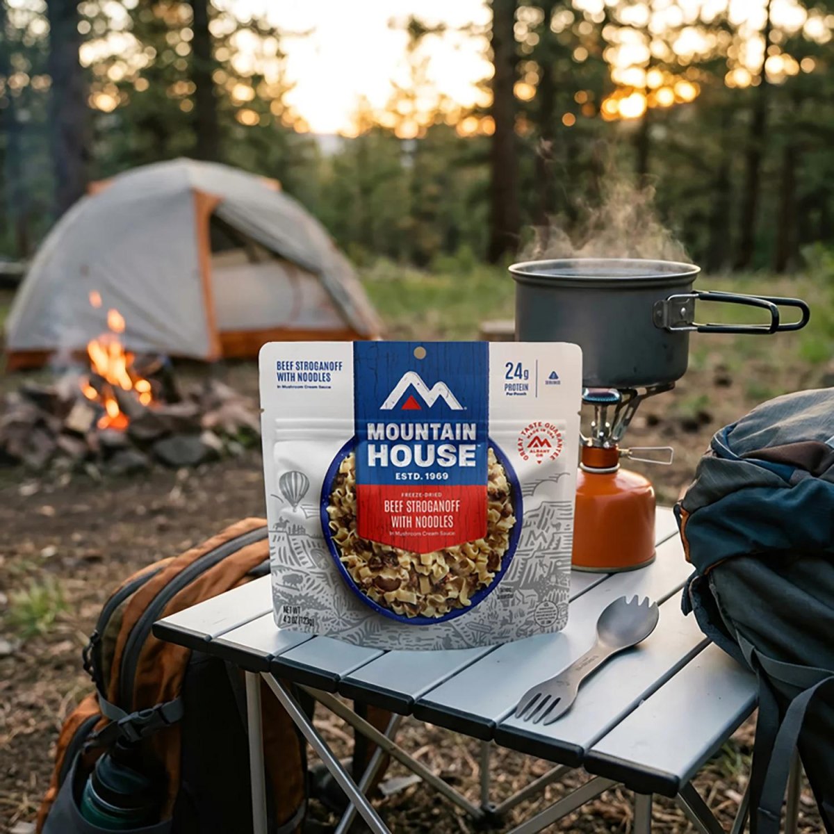 Dehydrated backpacking camping meals