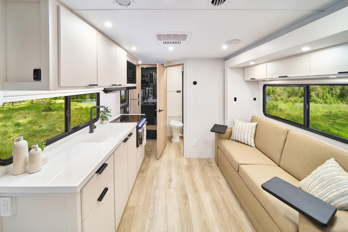 Minimalist RV interior storage