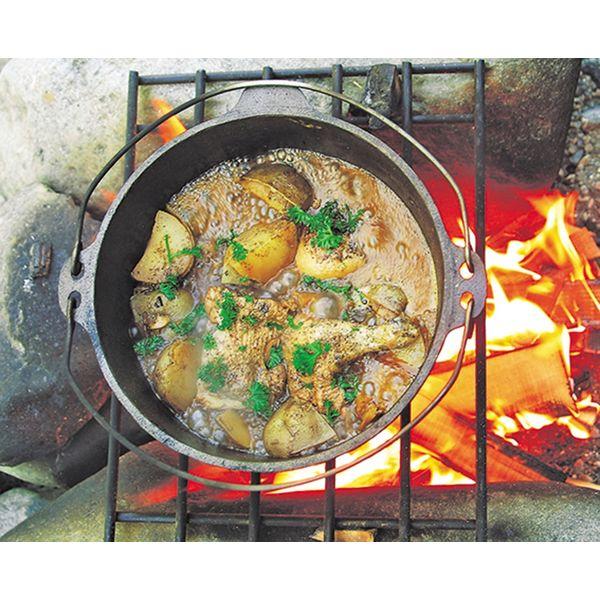 Dutch oven chicken stew camping