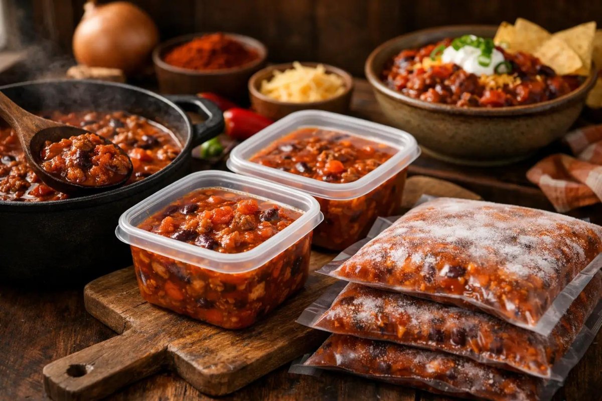 Chili freezer meals for RV travel