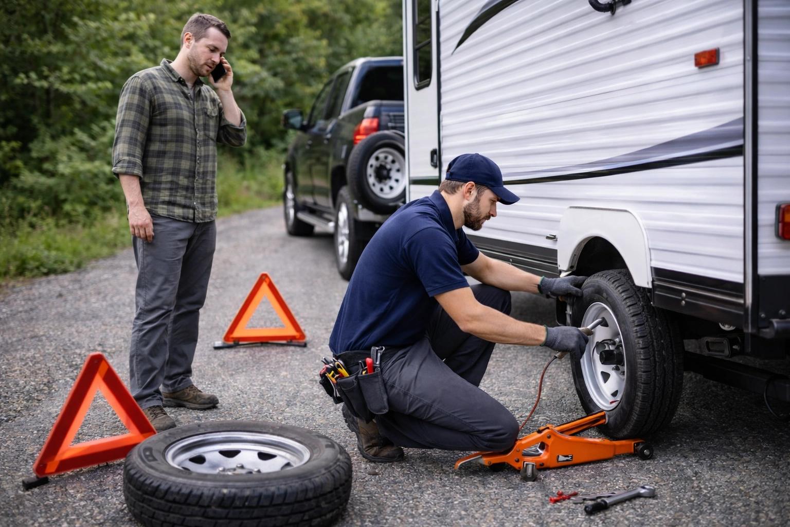 RV budget worksheet covering emergency repair reserves