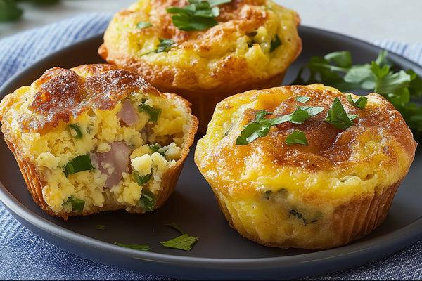 Egg muffins prepared for camping
