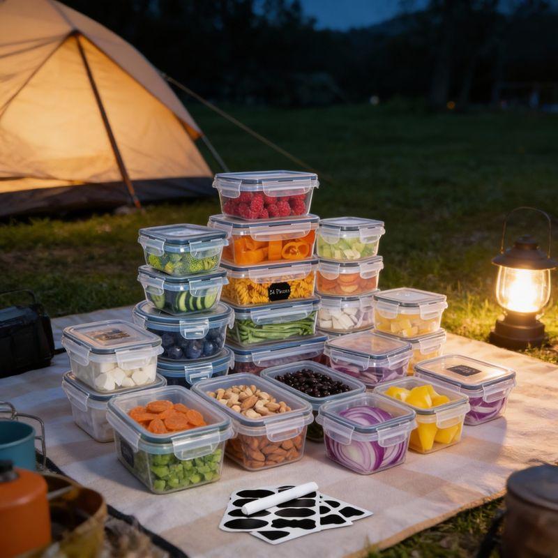 Fresh fruit containers for camping