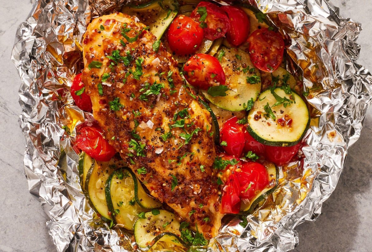 healthy chicken foil packet dinner