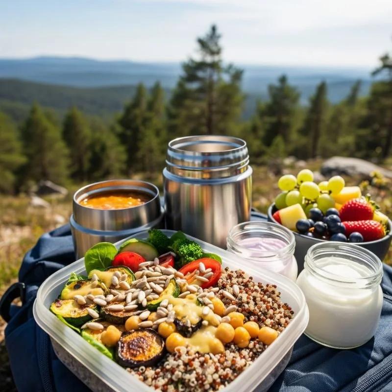 Healthy trail lunch bowl