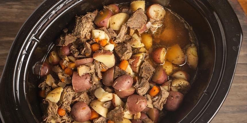 Crockpot beef stew camping meal