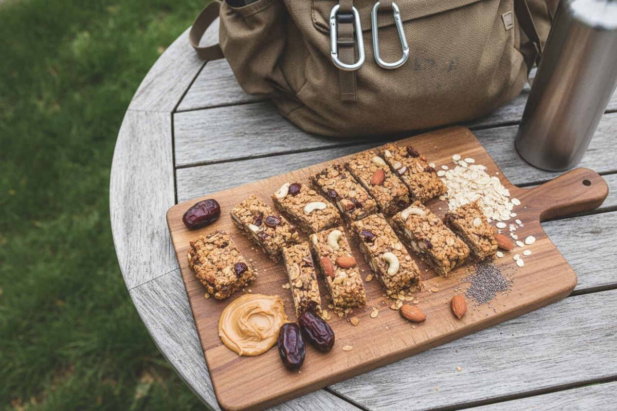 Homemade energy bars for hiking