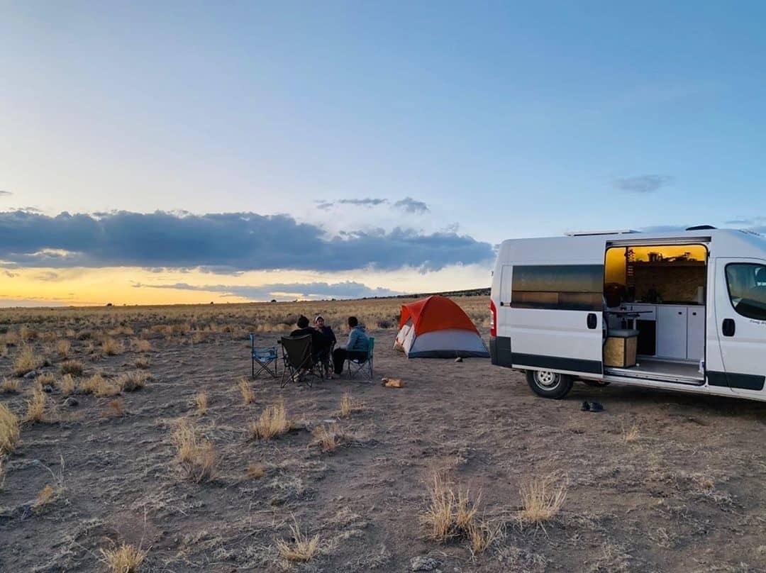 Map planning for dispersed camping USA