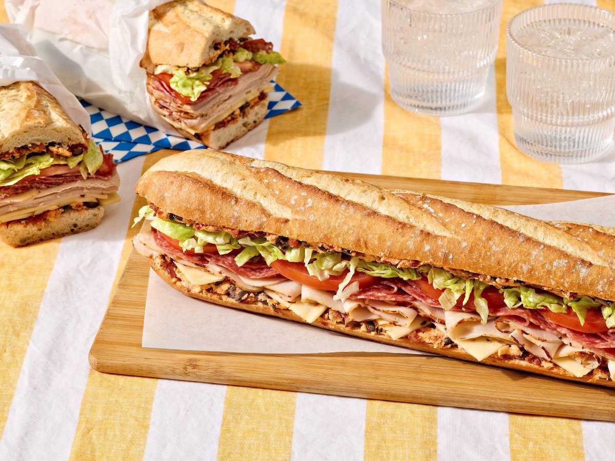 Italian sub campsite sandwich