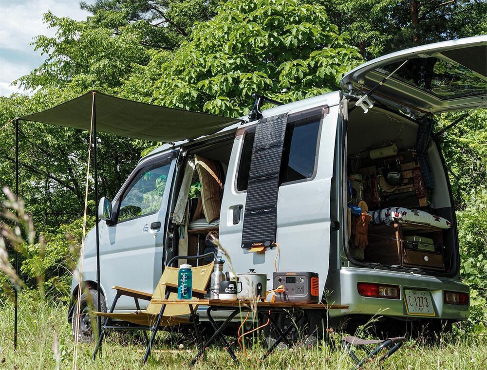 Simple off grid campervan setup