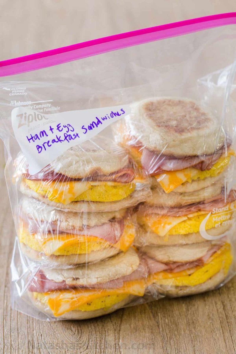 Breakfast sandwiches for camping