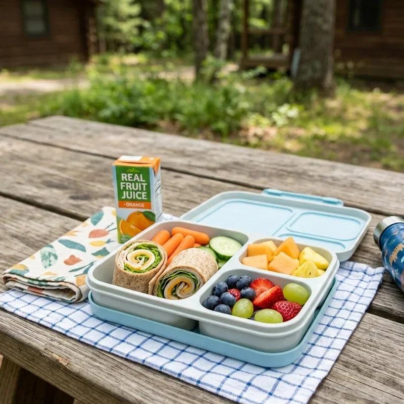 Prepared sandwich wraps for camping