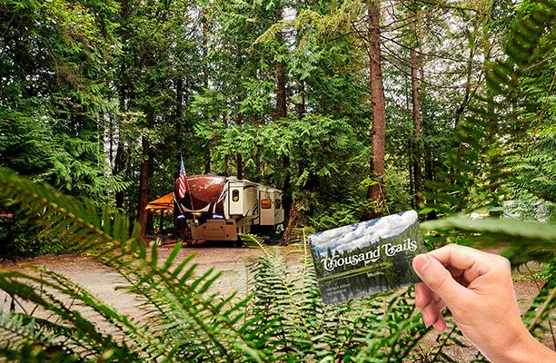 RV camping membership pass at campground