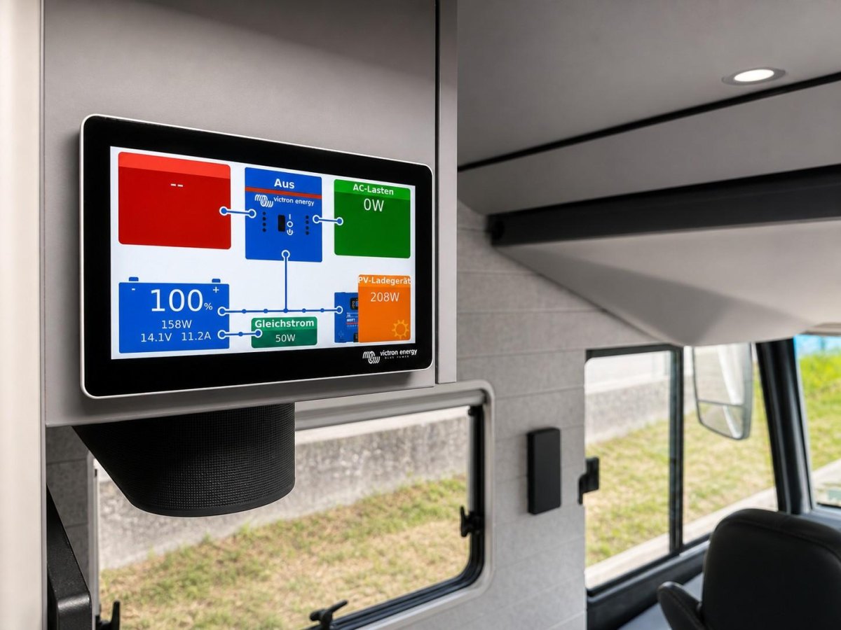 RV solar monitoring display