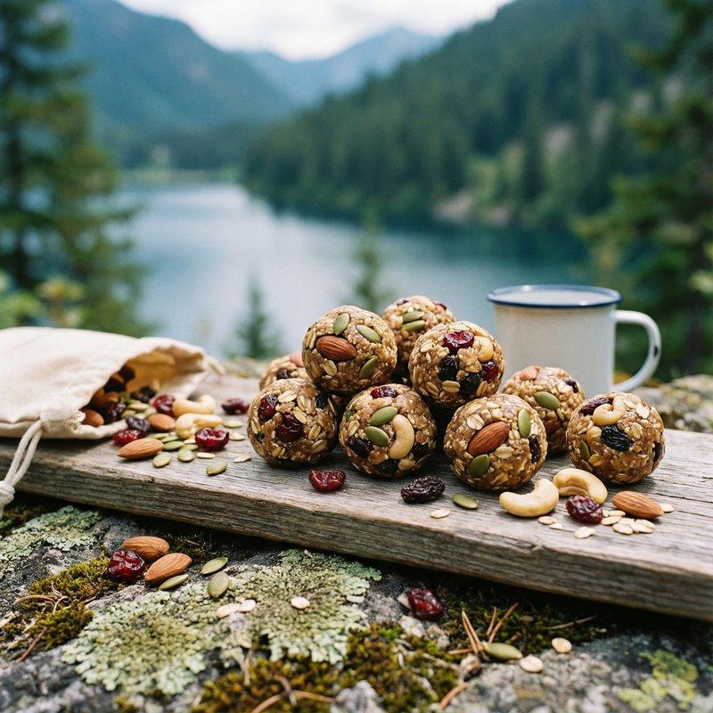 No bake energy bites camping