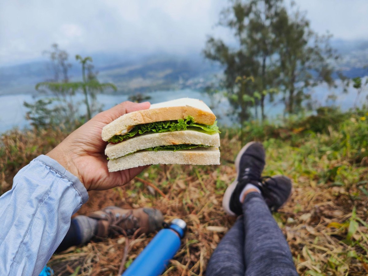 No cook trail mix sandwich