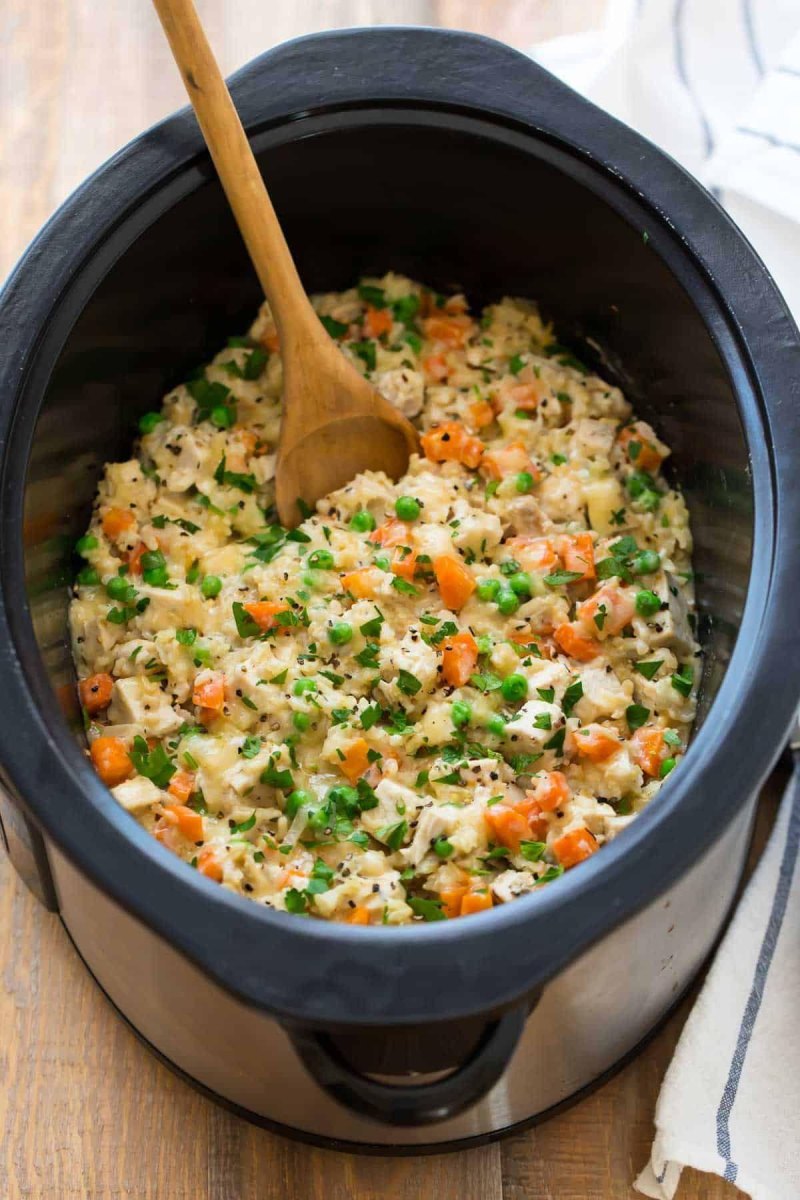 Chicken and rice camping dinner