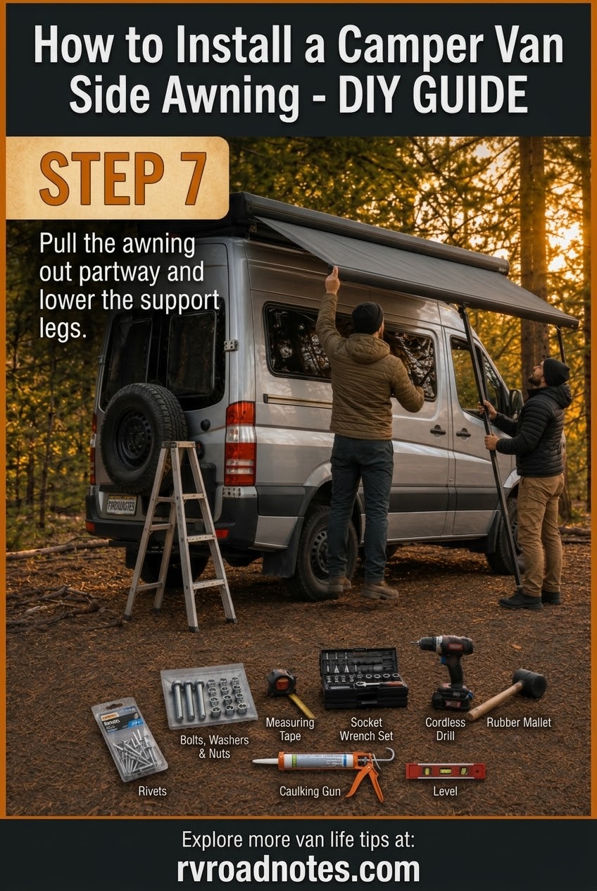 DIY Camper Van Awning Install