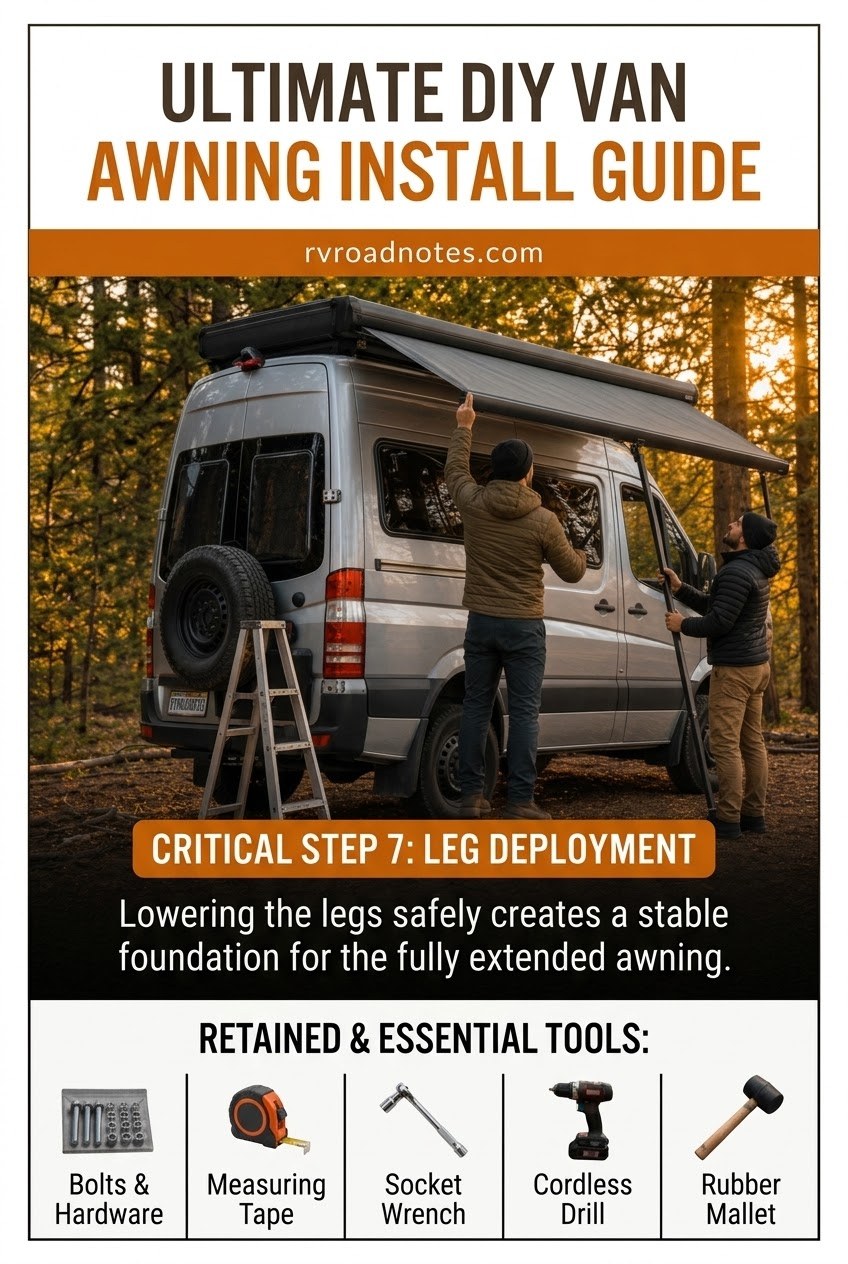Easy DIY 4x4 Camper Van Awning Install