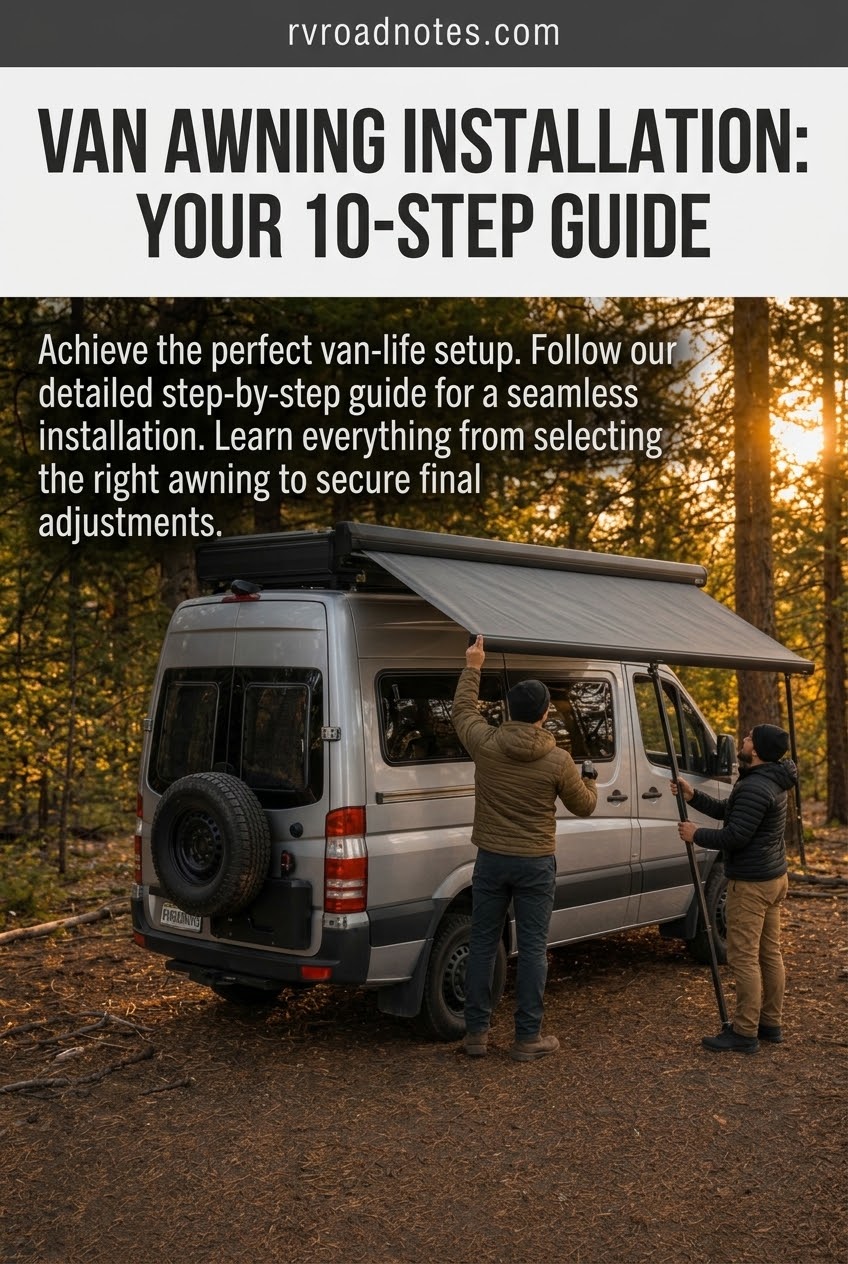 Installing A Side Awning On A 4x4 Camper Van
