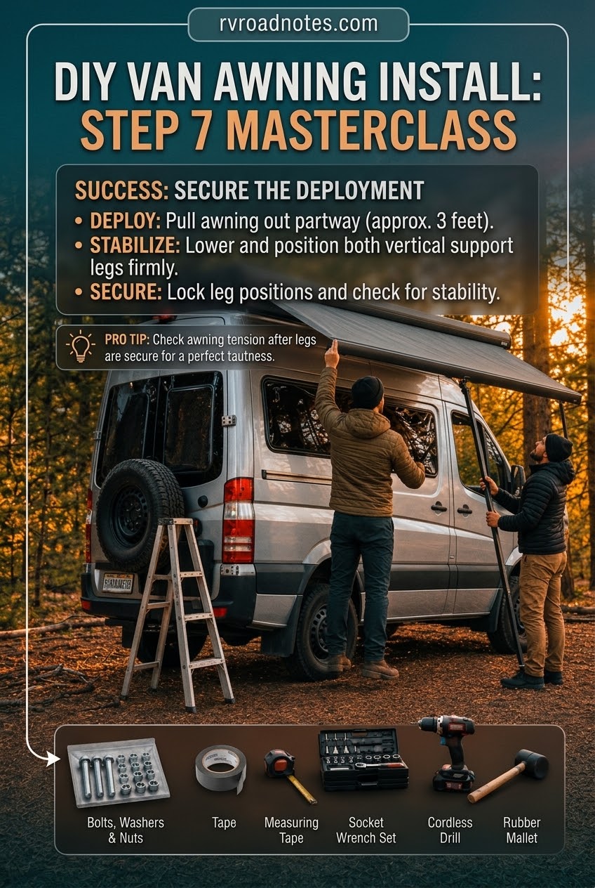 The Easiest DIY Camper Van Awning Install