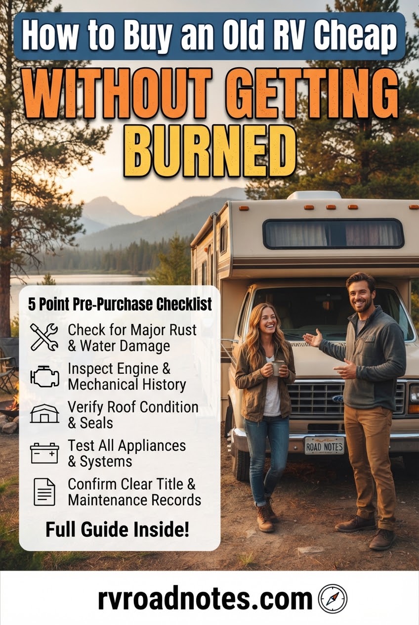 How to Buy an Old RV Cheap Without Getting Burned