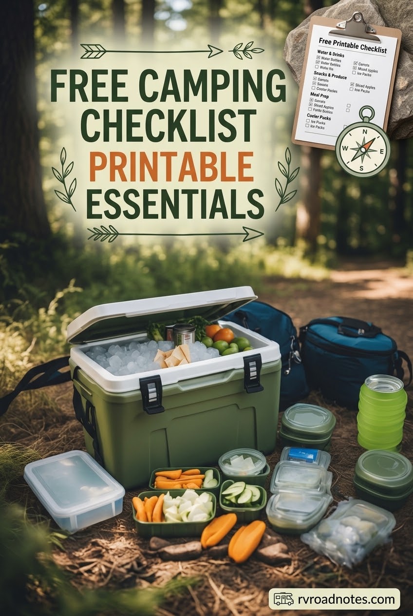 Free Camping Checklist Printable Essentials