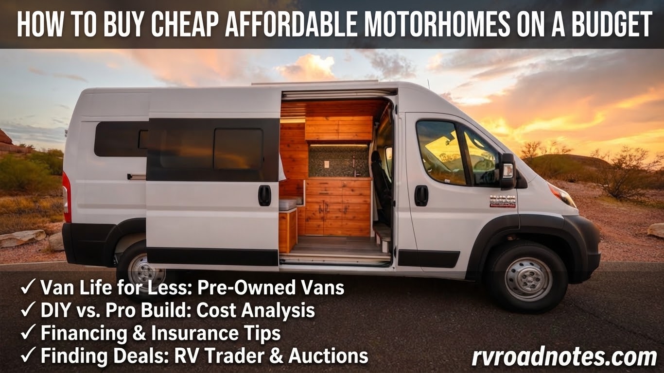How to Buy Cheap Affordable Motorhomes on a Budget