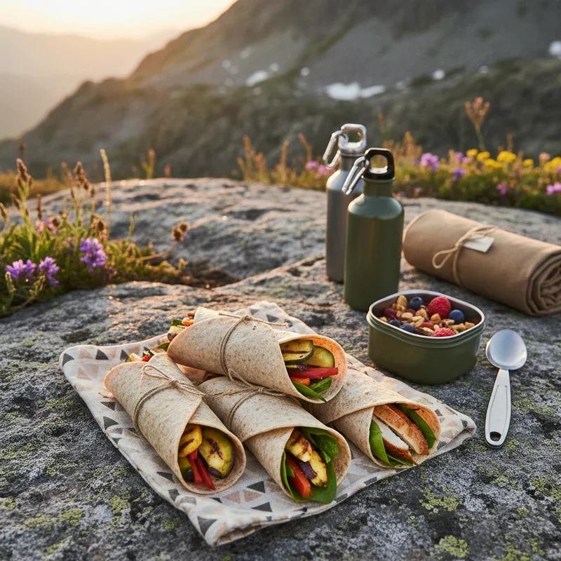 Portable sandwich wraps for camping