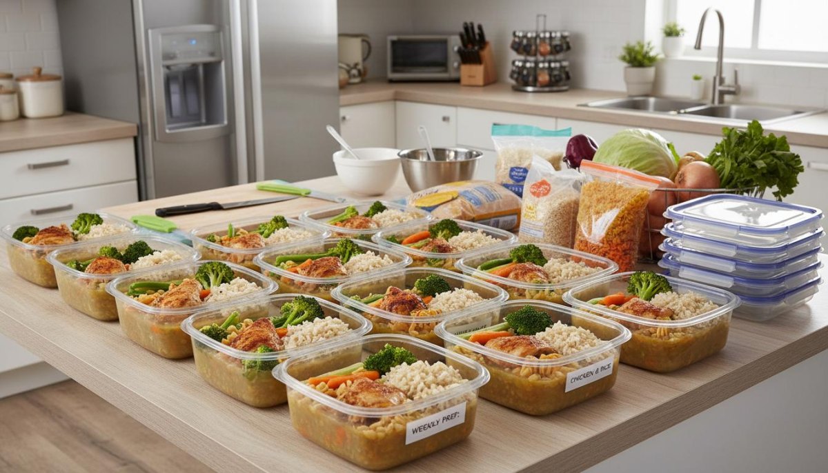 Chicken rice RV freezer meal