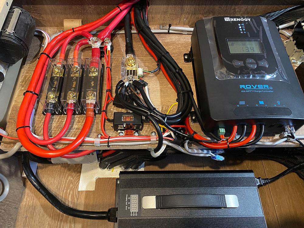 RV solar charge controller wiring
