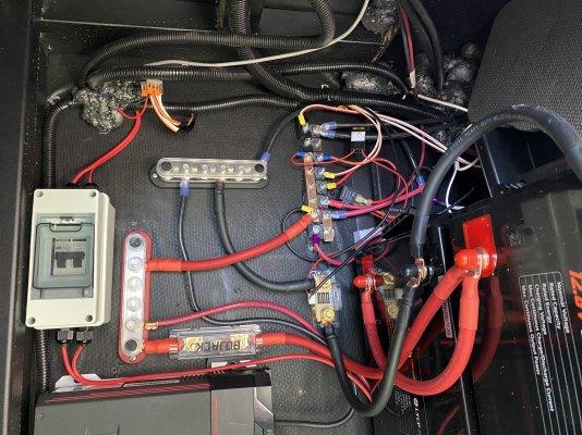 RV solar wiring safety components