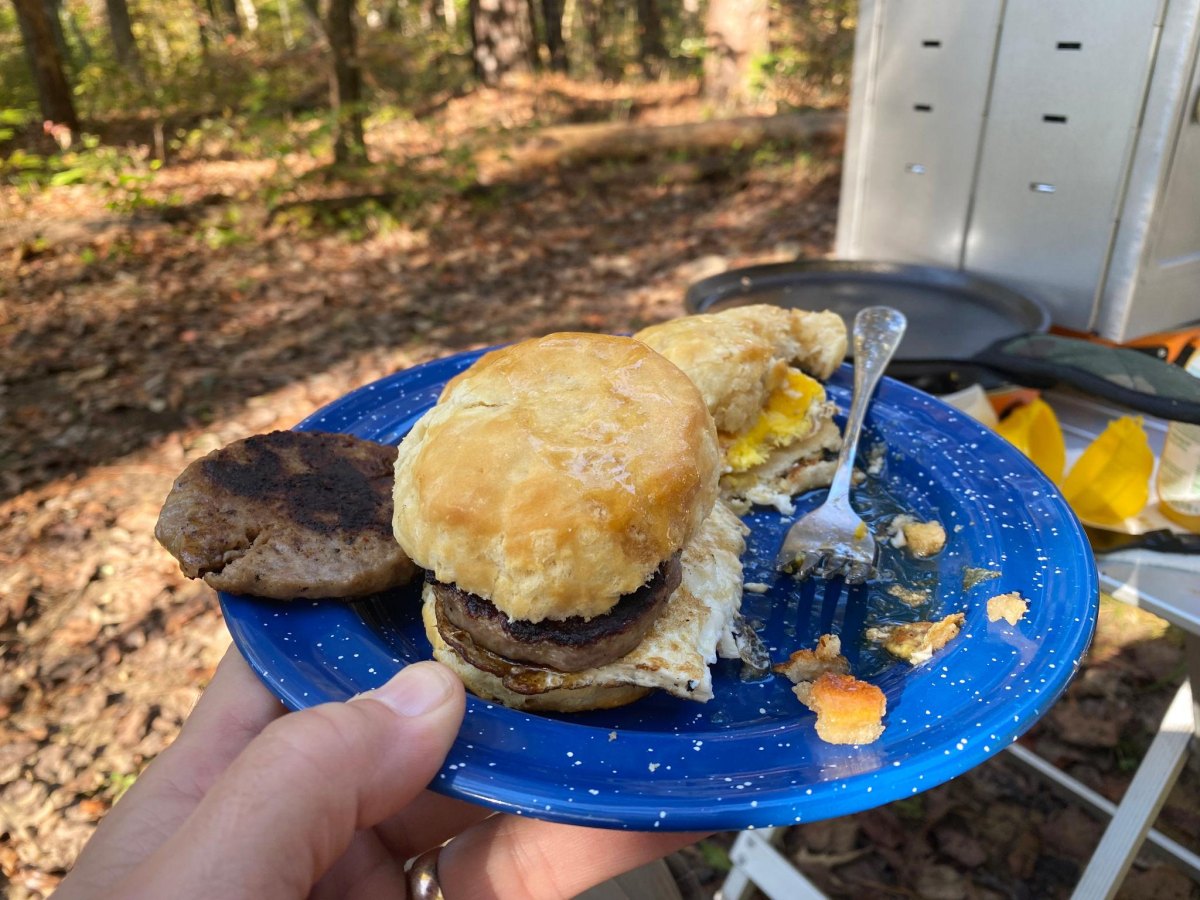 Sausage cheese breakfast biscuits