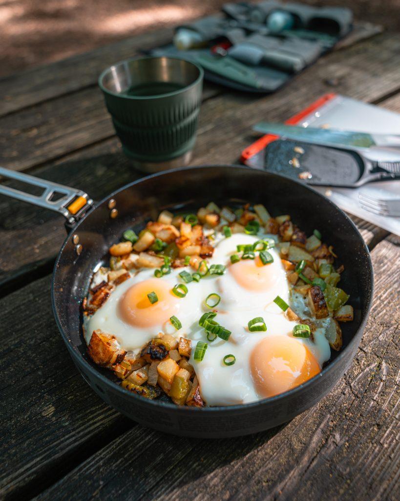 camp skillet breakfast hash