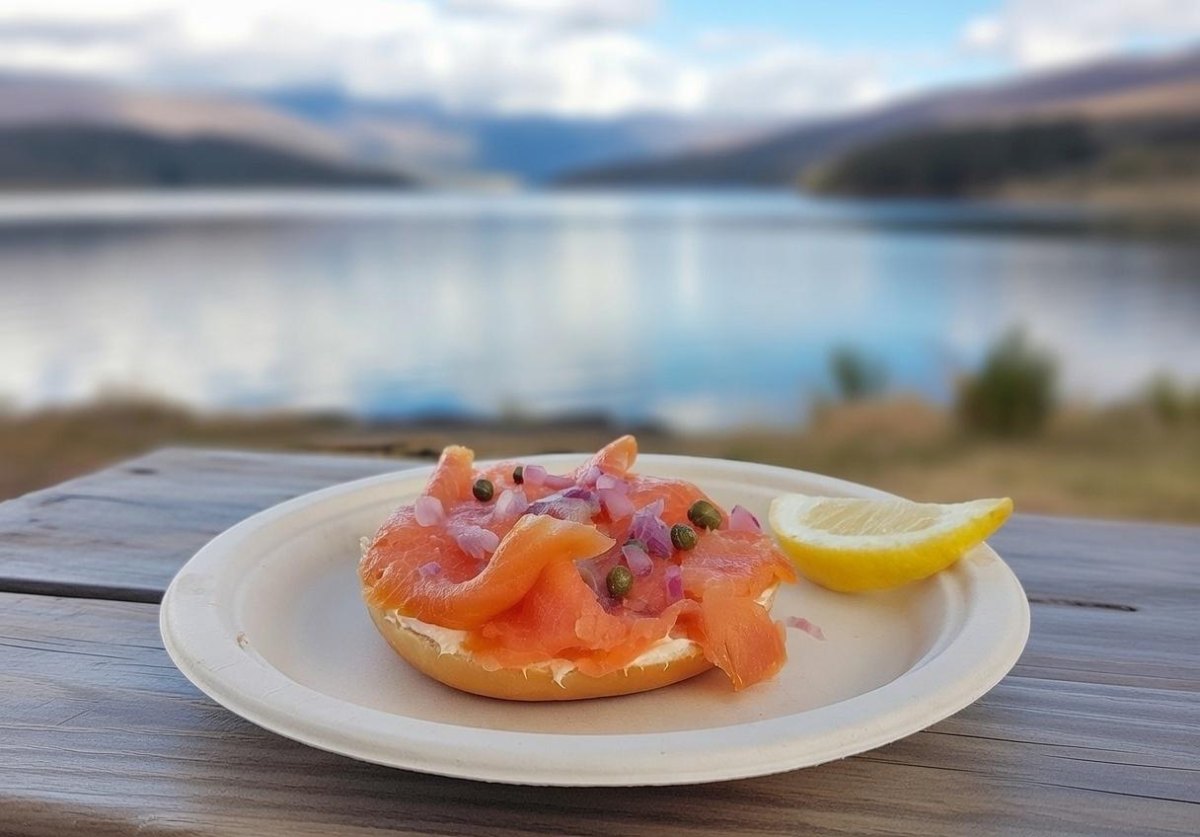 Smoked salmon bagel breakfast packs