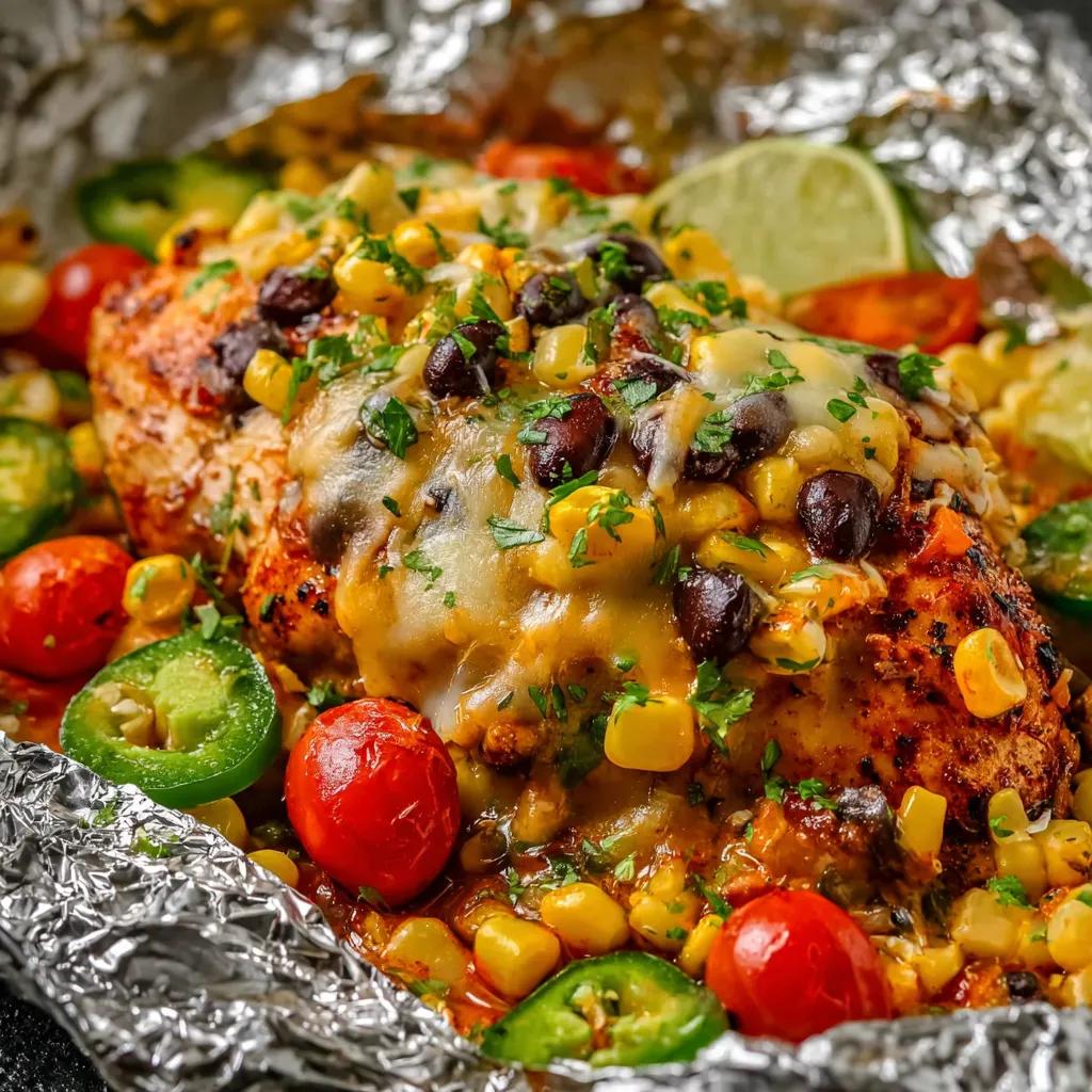 southwest chicken foil packet meal