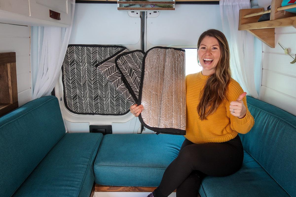 Insulated campervan windows curtains