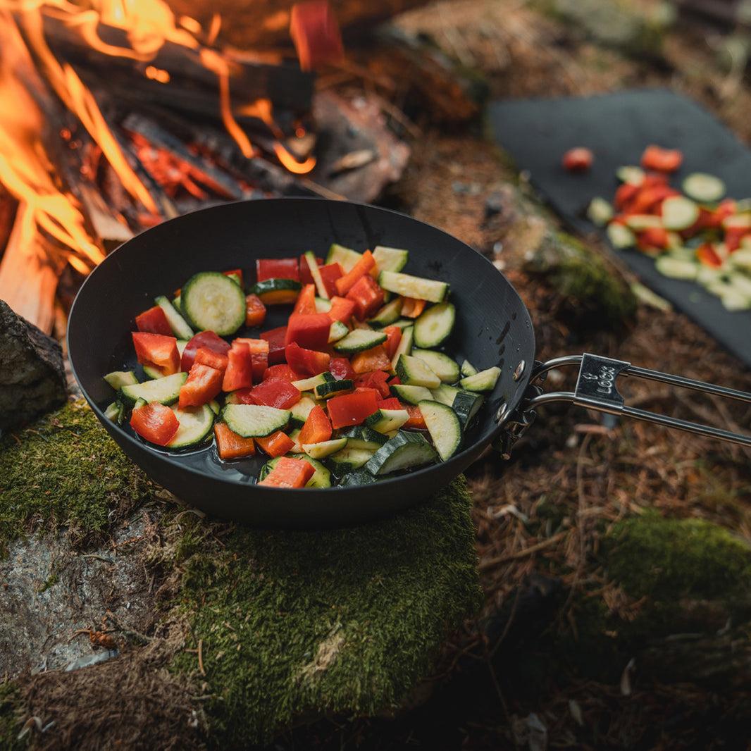 Vegetarian camping lunch